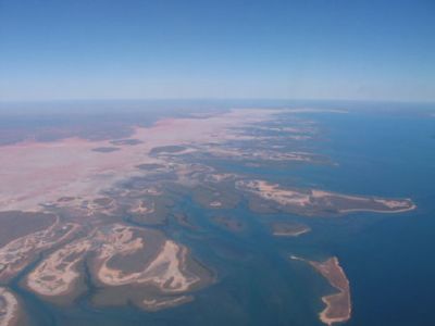 Exmouth Gulf dall'aereo
